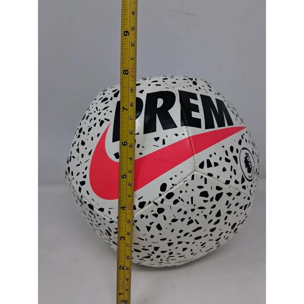Nike Pitch Premier League Soccer Ball Size 5 White Black Red SC3983-100